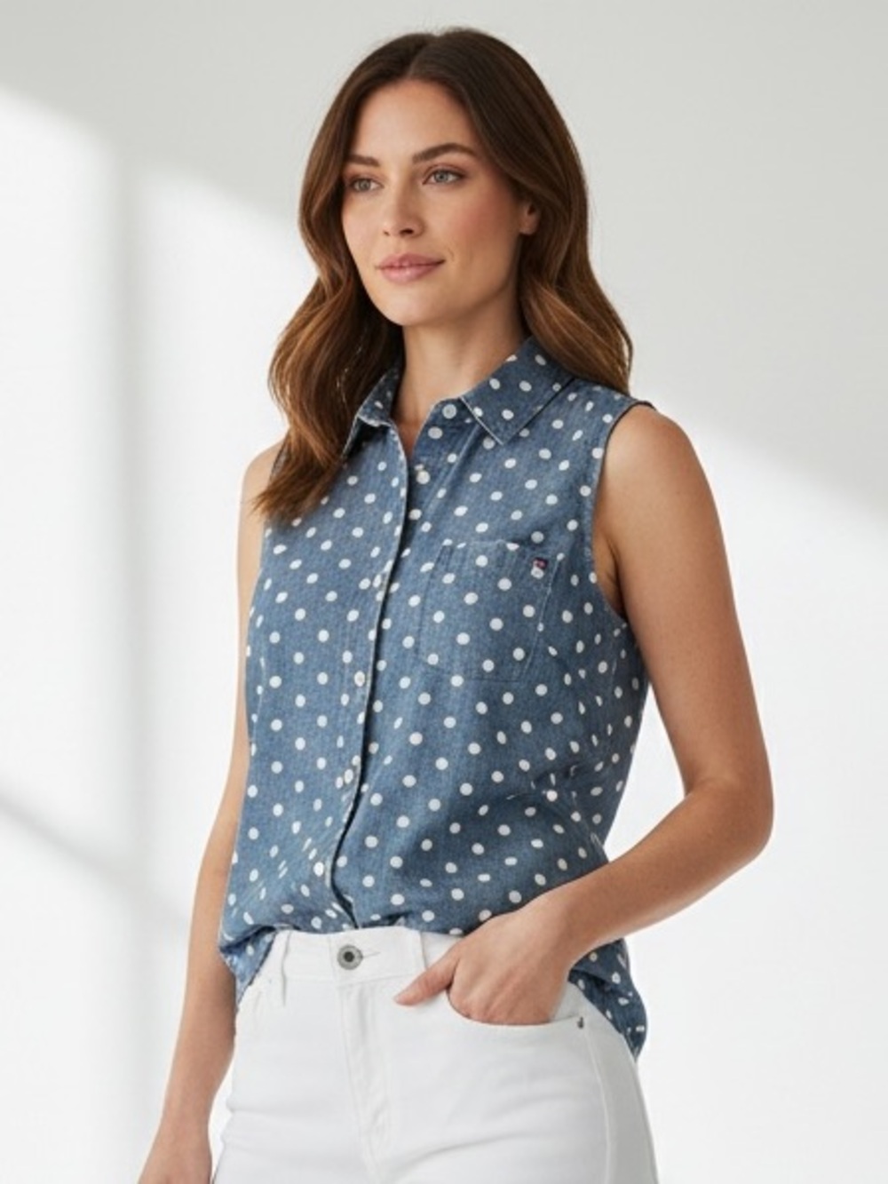 Tommy Hilfiger Denim Polka Dot Shirt